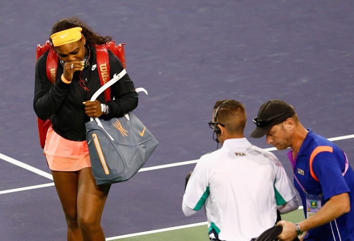 serena williams emocionada, tênis, Indian Wells (Foto: AFP)