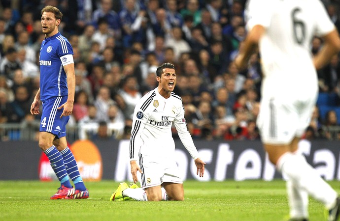 Cristiano Ronaldo, Real Madrid X Schalke (Foto: Agência AP)