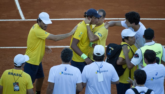 copa davis Feijão X Mayer tenis (Foto: AFP)