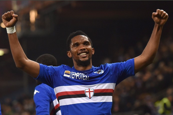 Samuel Eto'o, Sampdoria x Cagliari (Foto: Getty Images)