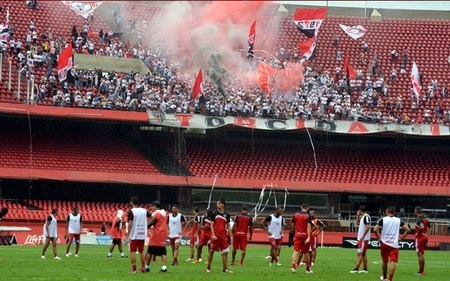 Treino São Paulo no Morumbi com torcida (Foto: Divulgação / São Paulo)