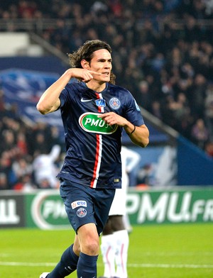 Cavani comemora gol do PSG contra o Bordeaux (Foto: Agência AFP )