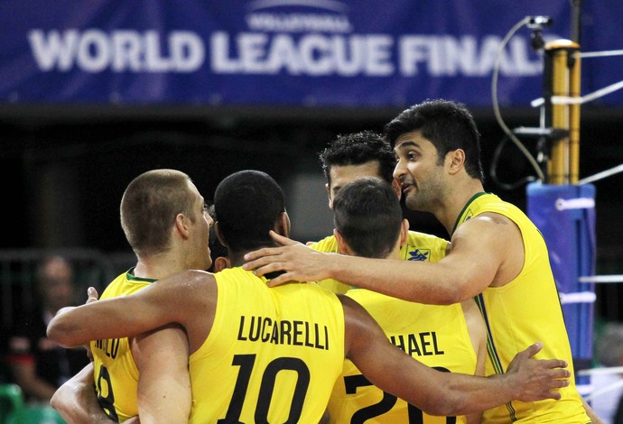 Brasil x Rússia - fase final Liga Mundial de vôlei (Foto: FIVB)