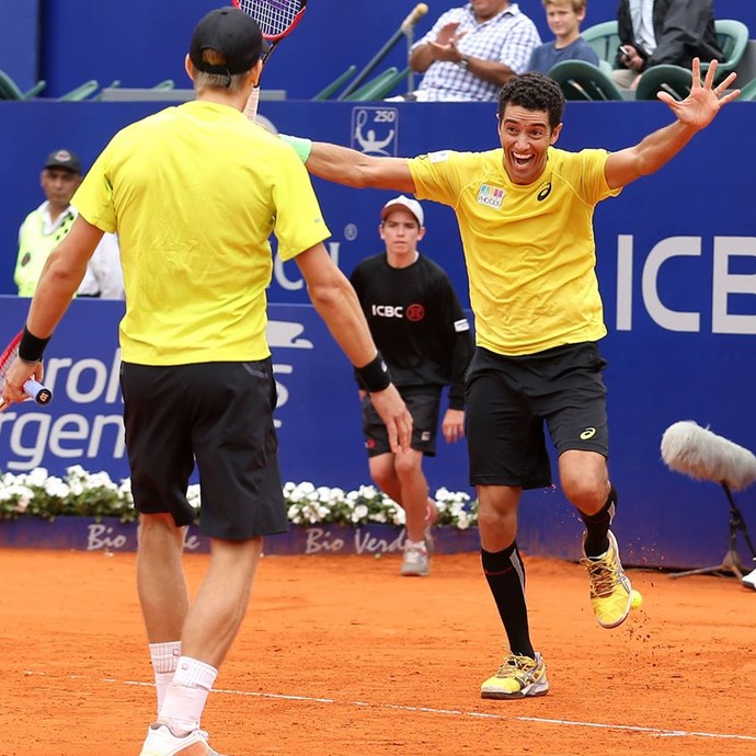 André Sá e Jarkko Nieminen campeões do Aberto da Argentina de tênis (Foto: Divulgação/Argentina Open)