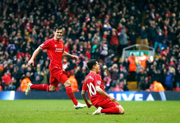 Philippe Coutinho, Liverpool x Manchester City (Foto: Reuters)