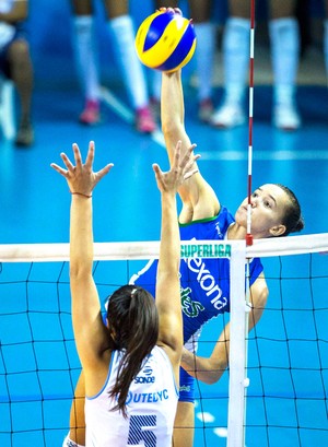 Gabi, Rexona Ades X São Caetano, Superliga de Vôlei (Foto: Marcio Rodrigues/MPIX)