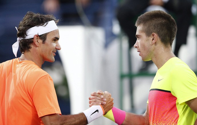 Roger Federer x Borna Coric ATP de Dubai (Foto: EFE)