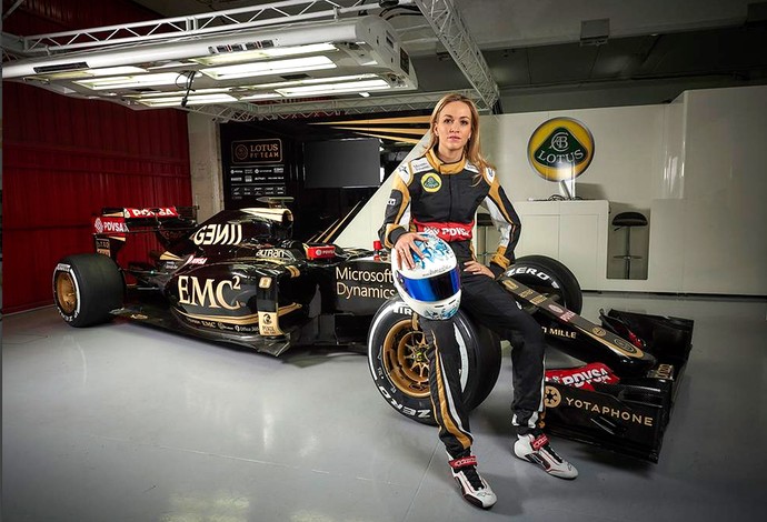 Carmen Jorda pilota de desenvolvimento lotus (Foto: Reprodução / Twitter)