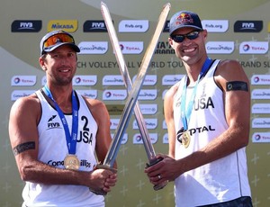 Dalhausser e Rosenthal campeões do grand slam da noruega de volei de praia (Foto: FIVB)