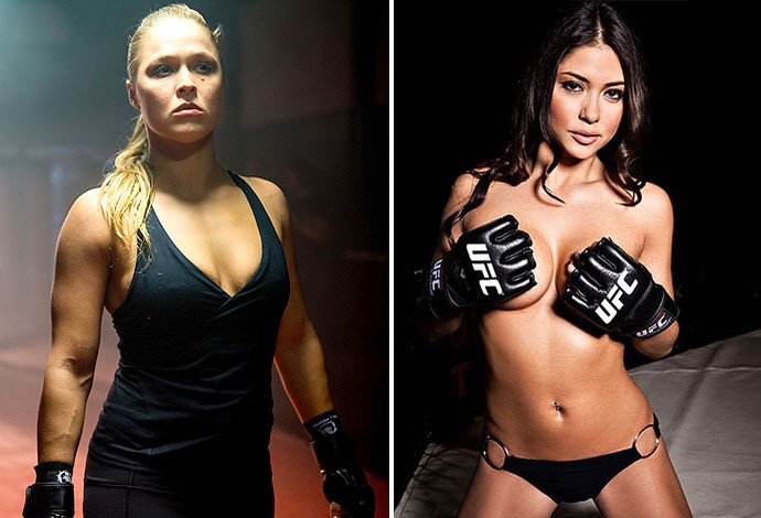 Montagem Arianny Celeste X ronda housey (Foto: Editoria de arte)