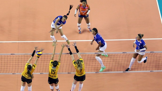 Minas x Rio do Sul, pela Superliga Feminina (Foto: Orlando Bento / Minas Tênis)