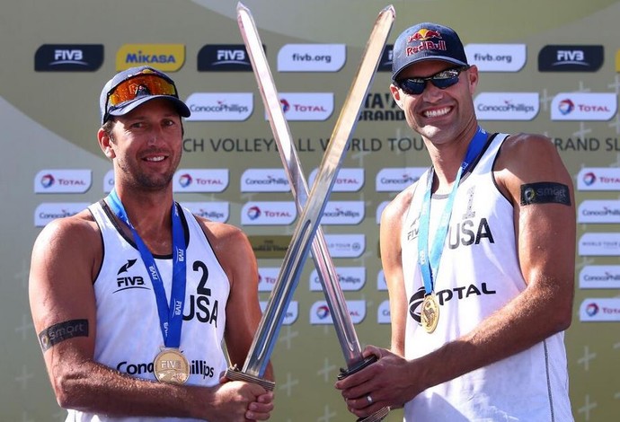 Dalhausser e Rosenthal campeões do grand slam da noruega de volei de praia (Foto: FIVB)