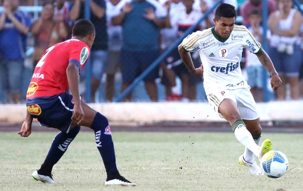 Dudu. Penapolense X Palmeiras (Foto: Célio Messias / Estadão Contéudo)