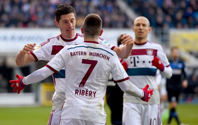 Ribery, Lewandowski e Robben Bayern de Munique (Foto: AP)