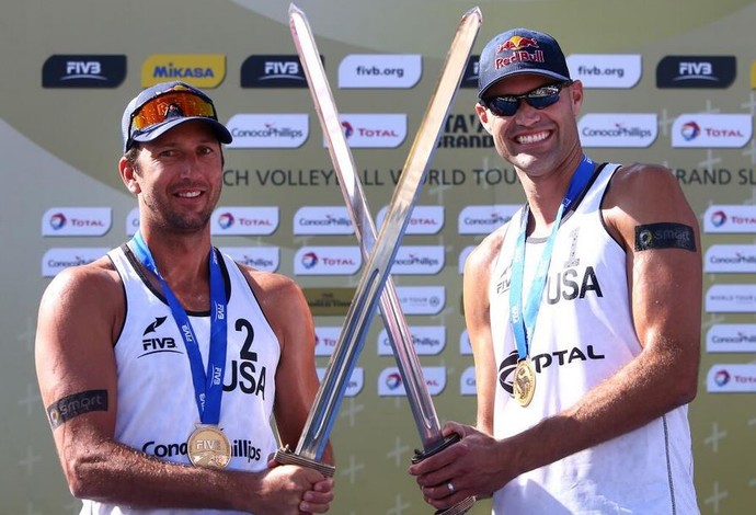 Dalhausser e Rosenthal campeões do grand slam da noruega de volei de praia (Foto: FIVB)