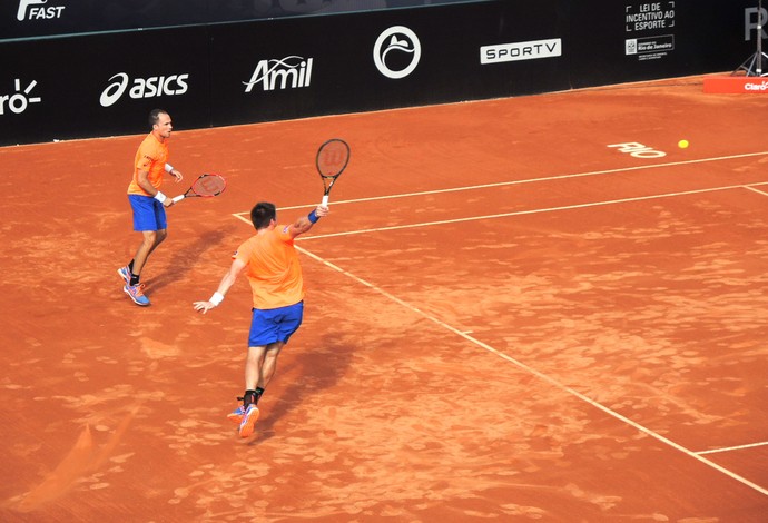 Bruno Soares e Alexander Peya - Aberto do Rio (Foto: José Geraldo Azevedo)