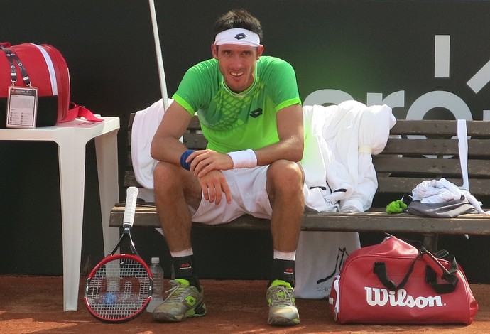 Leonardo Mayer, tênis Rio Open (Foto: Thiago Quintella)