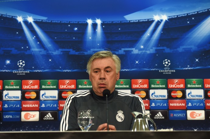 Ancelotti coletiva Real Madrid (Foto: AFP)