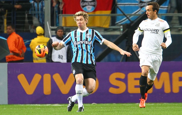 Gabriel Grêmio x Santos (Foto: Lucas Uebel / Grêmio)