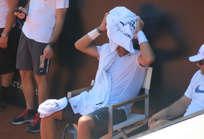 rafael nadal tenis treino (Foto: Thiago Quintella)