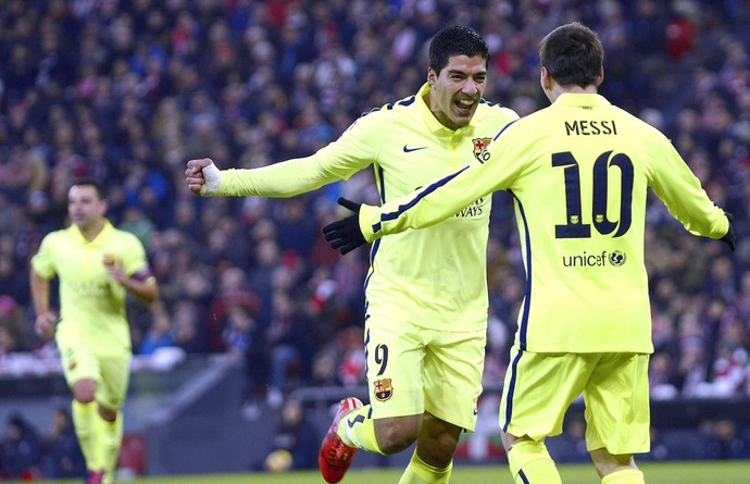 Luis Suárez gol, Athletic Bilbao x Barcelona (Foto: EFE)