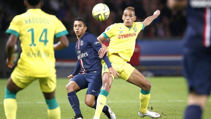 Marquinhos, PSG X Nantes (Foto: Agência EFE)