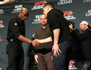 Anderson Silva e Nick Diaz, UFC 183 (Foto: Evelyn Rodrigues)