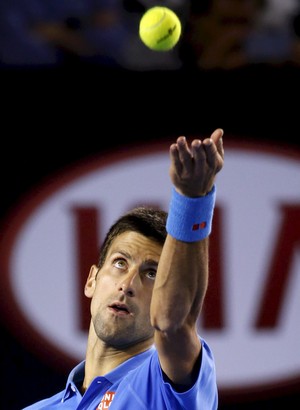 Novak Djokovic x Gilles Muller tenis aberto da austrália (Foto: EFE)