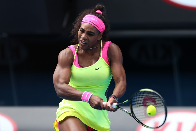 Serena Williams teve dificuldades apenas no primeiro set (Foto: Getty Images)