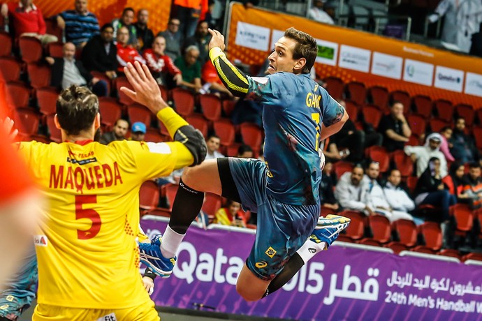 guilherme valadão Handebol mundial Brasil e Espanha (Foto: Wander Roberto/Photo&Grafia)