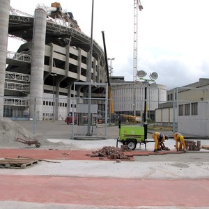 Obras no engenhão (Foto: Gustavo Rotstein)