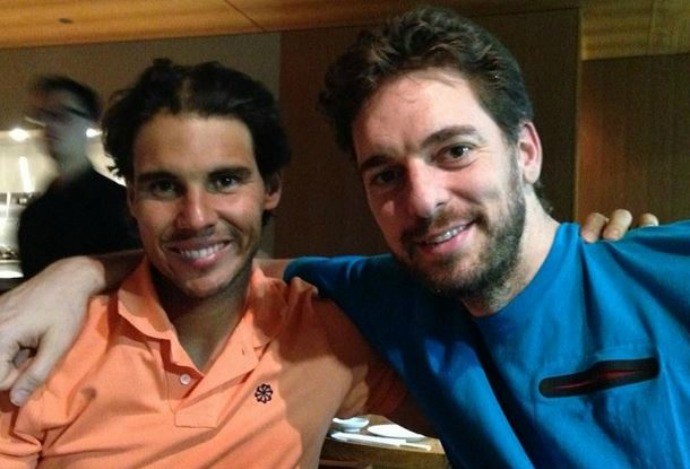 rafael nadal pau gasol tênis basquete (Foto: Reprodução/Instagram)