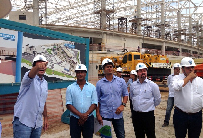 Visita eduardo paes e romario ao parque olimpico rio 2016 (Foto: Danielle Rocha)