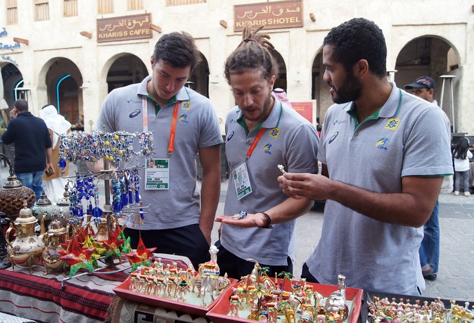 Bombom, Patrianova, Chiuffa, Tchê e Japa Passeio jogadores do Brasil Handebol (Foto: Thierry Gozzer)