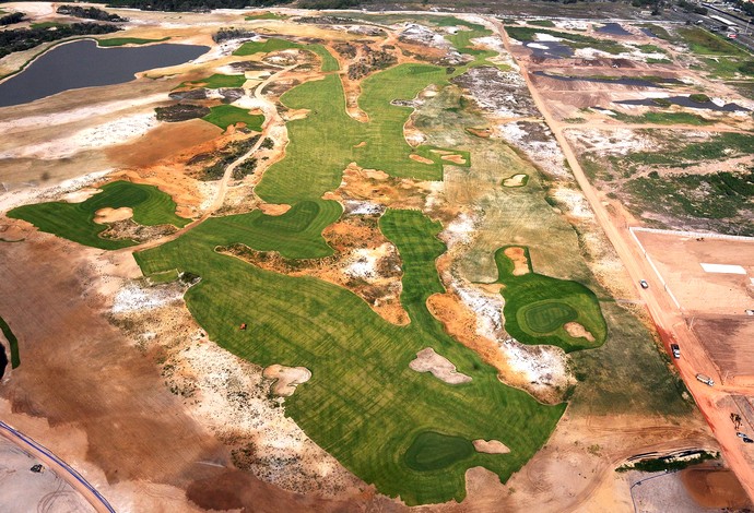 instalações do Campo de Golfe Rio 2016 (Foto: André Durão)