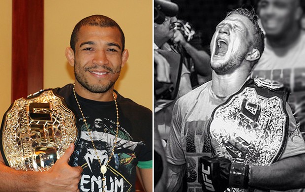 montagem José Aldo x TJ Dillashaw (Foto: Editoria de Arte)