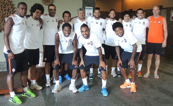 jogadores Shakhtar (Foto: Cintia Barlem)