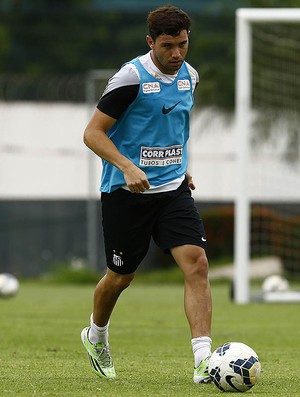 Mena, lateral do Santos (Foto: Ricardo Saibun / Divulgação Santos FC)