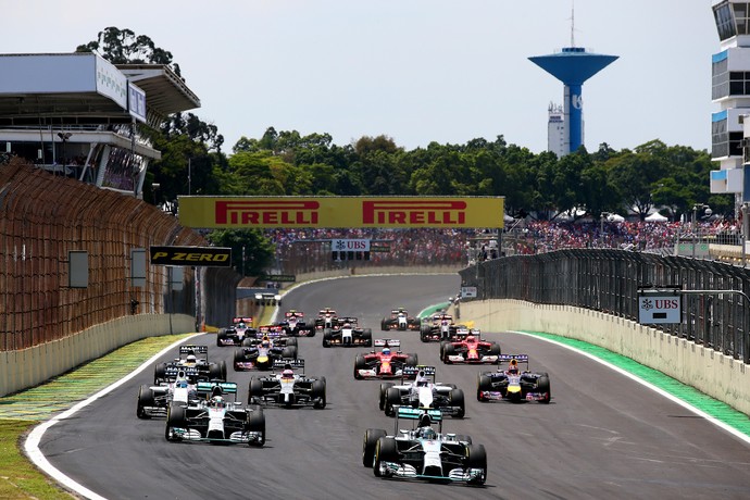 Largada do GP do Brasil de 2014 (Foto: Getty Images)