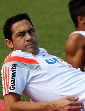 chicão Flamengo treino (Foto: Gilvan de Souza)