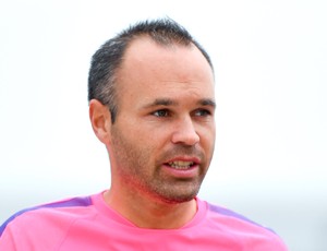 Andrés Iniesta Treino Barcelona (Foto: Getty Images)