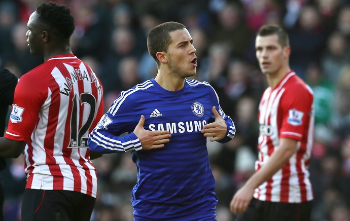 Eden Hazard, gol Chelsea (Foto: Getty Images)