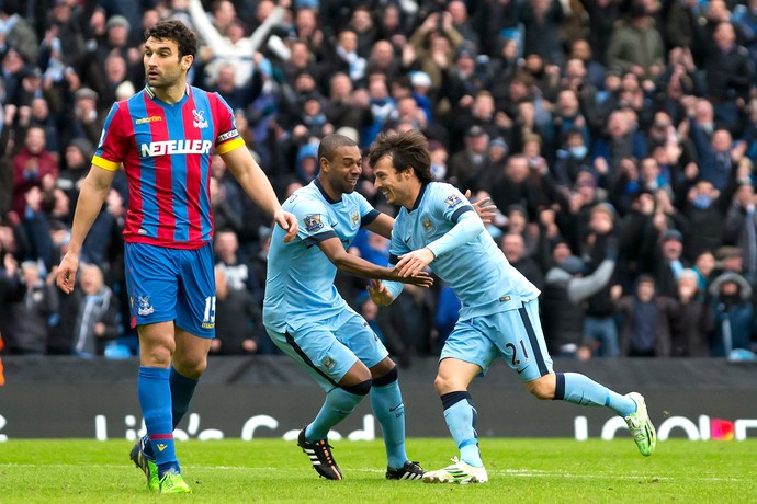 Manchester City x Crystal Palace, David Silva (Foto: AP)