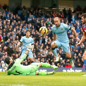 Manchester City x Crystal Palace, Zabaleta (Foto: Reuters)