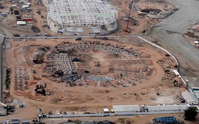 Obras Velodromo parque olimpico (Foto: Andre Durão)