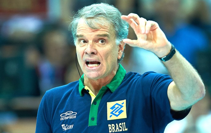 Bernardinho, França X Brasil - mundial de vôlei (Foto: Divulgação / FIVB)