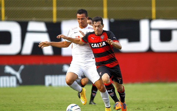 Vitoria x Santos, Leandro Damião (Foto: Felipe Oliveira / Getty Images)