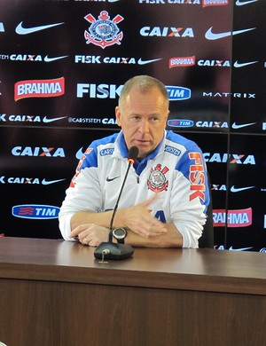 Mano Menezes, Coletiva Corinthians (Foto: Carlos Augusto Ferrari)