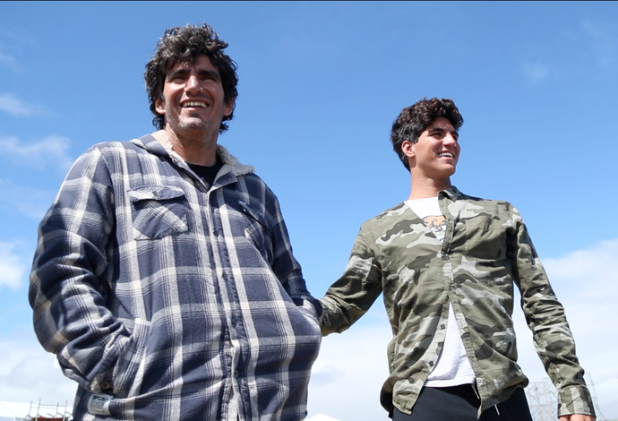 gabriel medina e padrasto surfe austrália margaret river wct (Foto: Arquivo Pessoal)