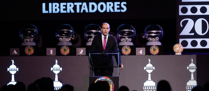 Sorteio Conmebol Libertadores 2015 (Foto: AP)